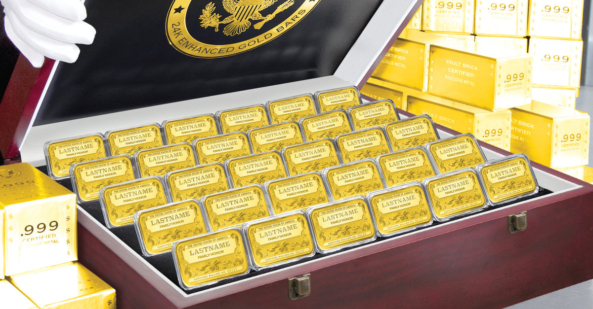 24K Gold Plated Personalized Bars