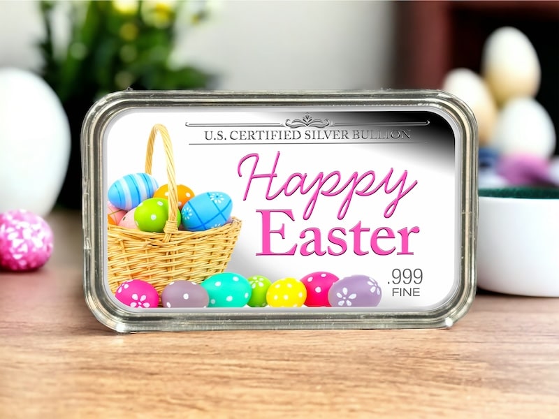 Personalized Easter Silver Bars