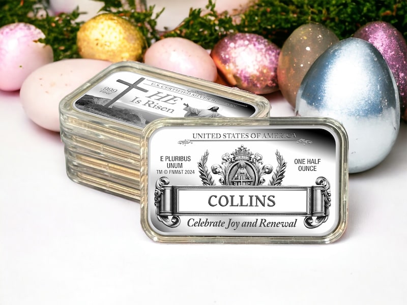 Personalized Easter Silver Bars