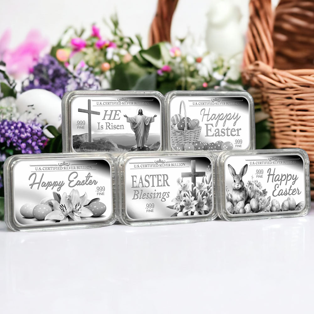 Personalized Easter Silver Bars
