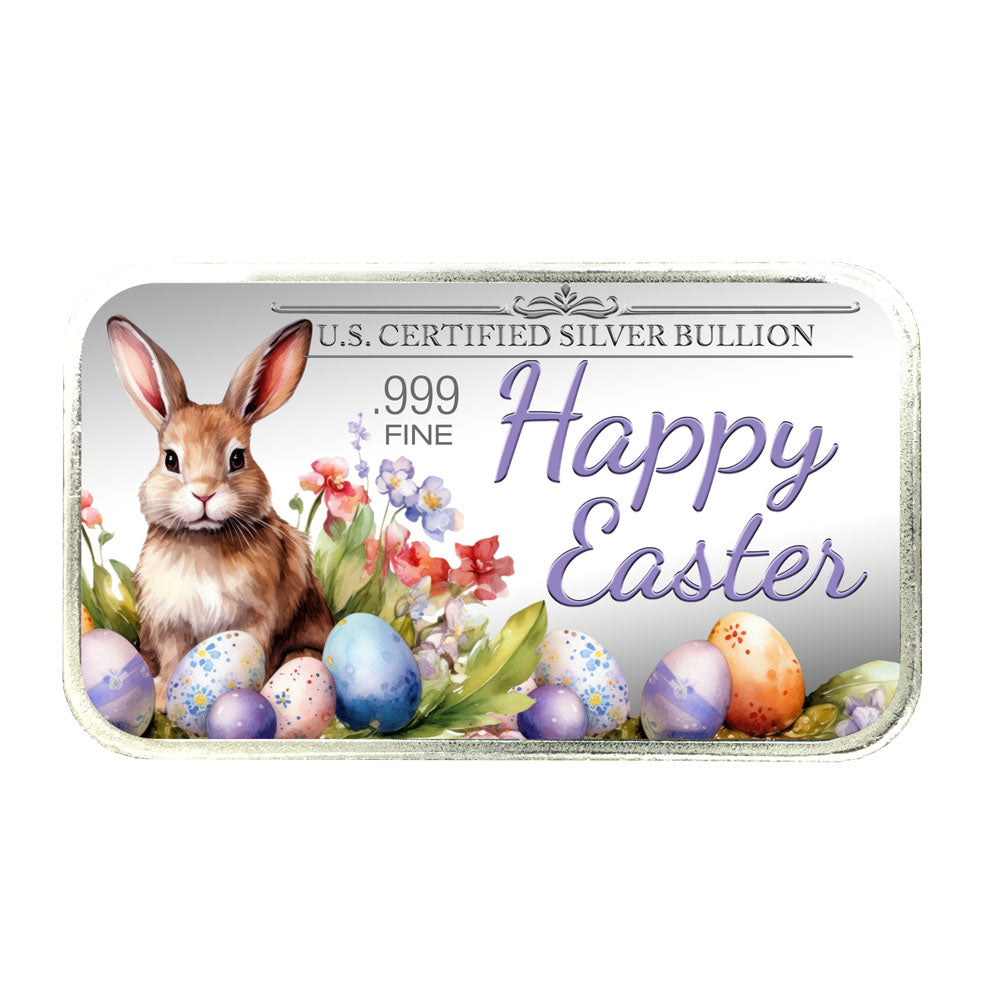 Personalized Easter Silver Bars