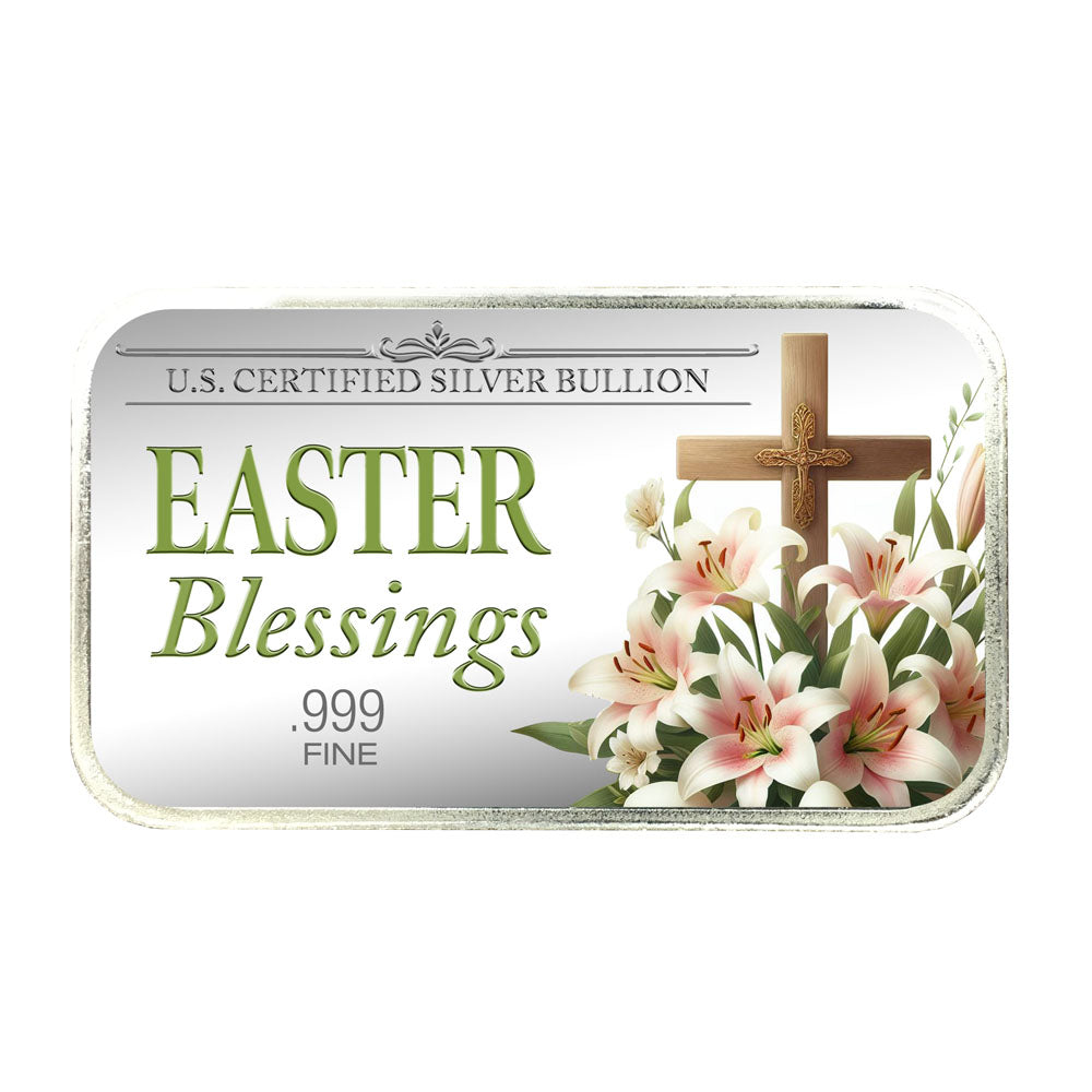 Personalized Easter Silver Bars