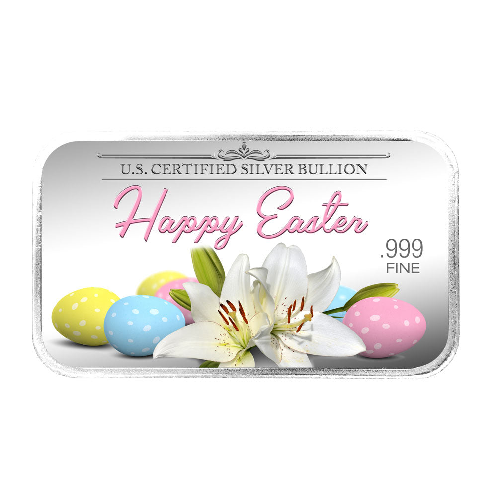 Personalized Easter Silver Bars