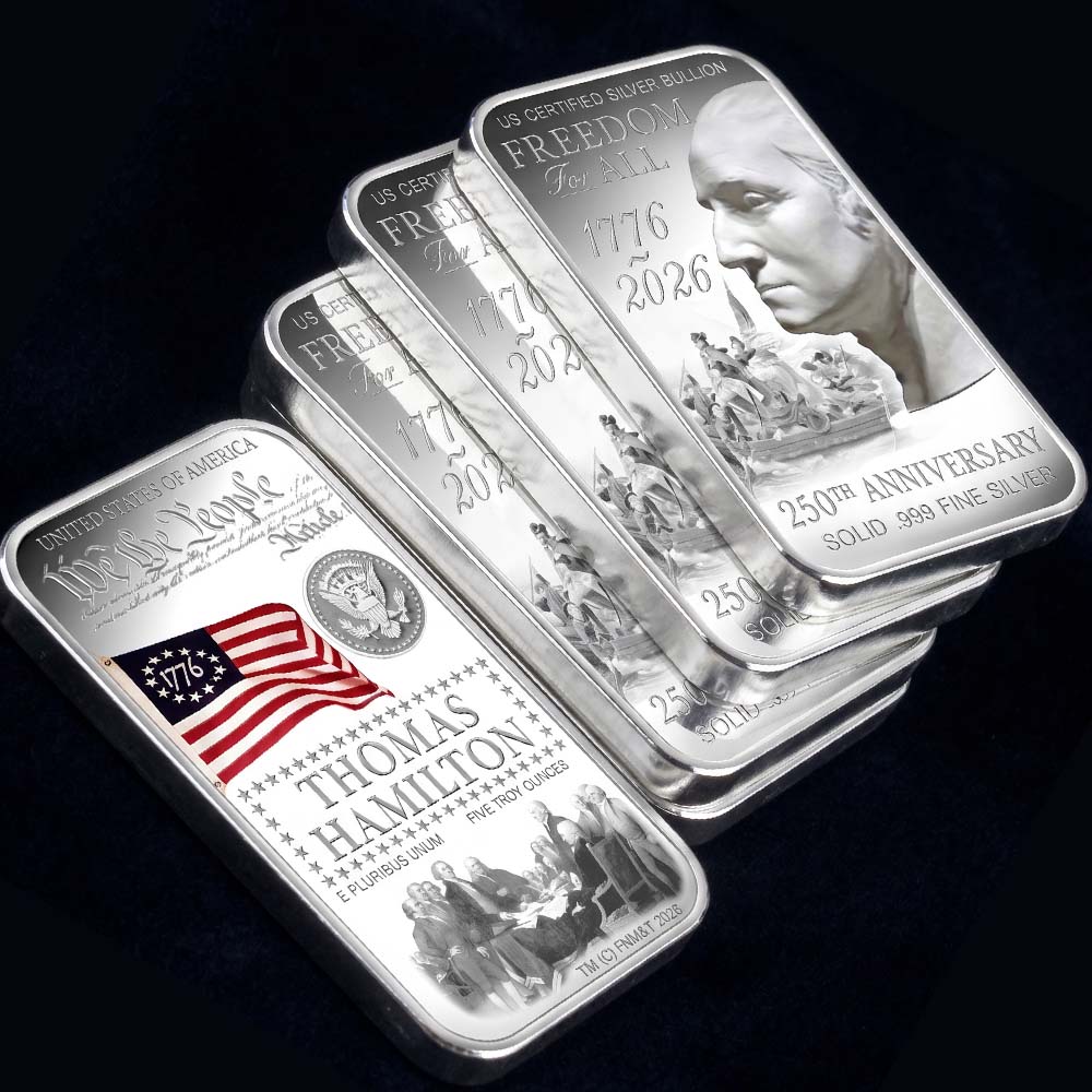Freedom For All - 250th Anniversary Silver Bar
