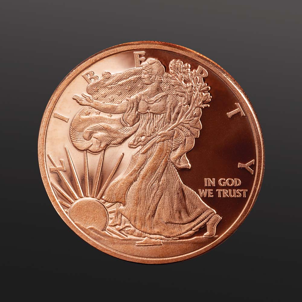 Walking Liberty Copper Rounds