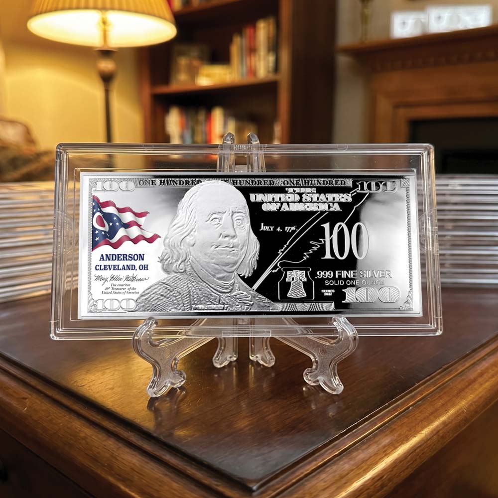 Franklin State Flag Silver Bars