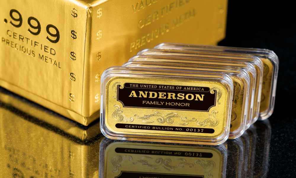 24K Gold Plated Personalized Bars