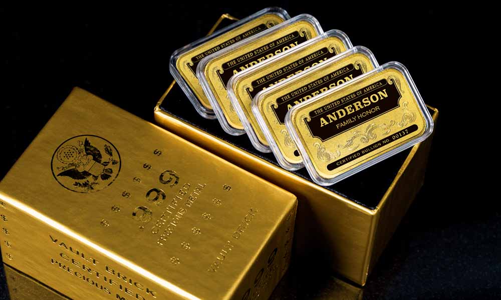24K Gold Plated Personalized Bars