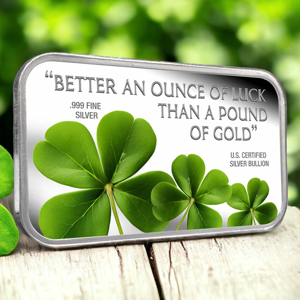 Personalized Lucky Silver Bars
