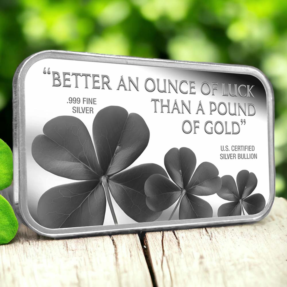 Personalized Lucky Silver Bars