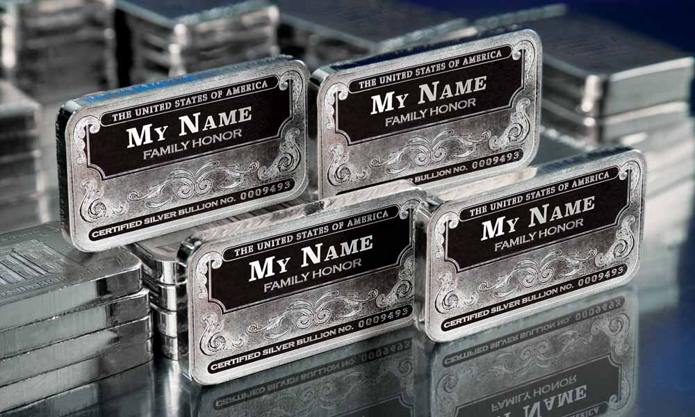 Mega & Jumbo | Personalized Silver Bars