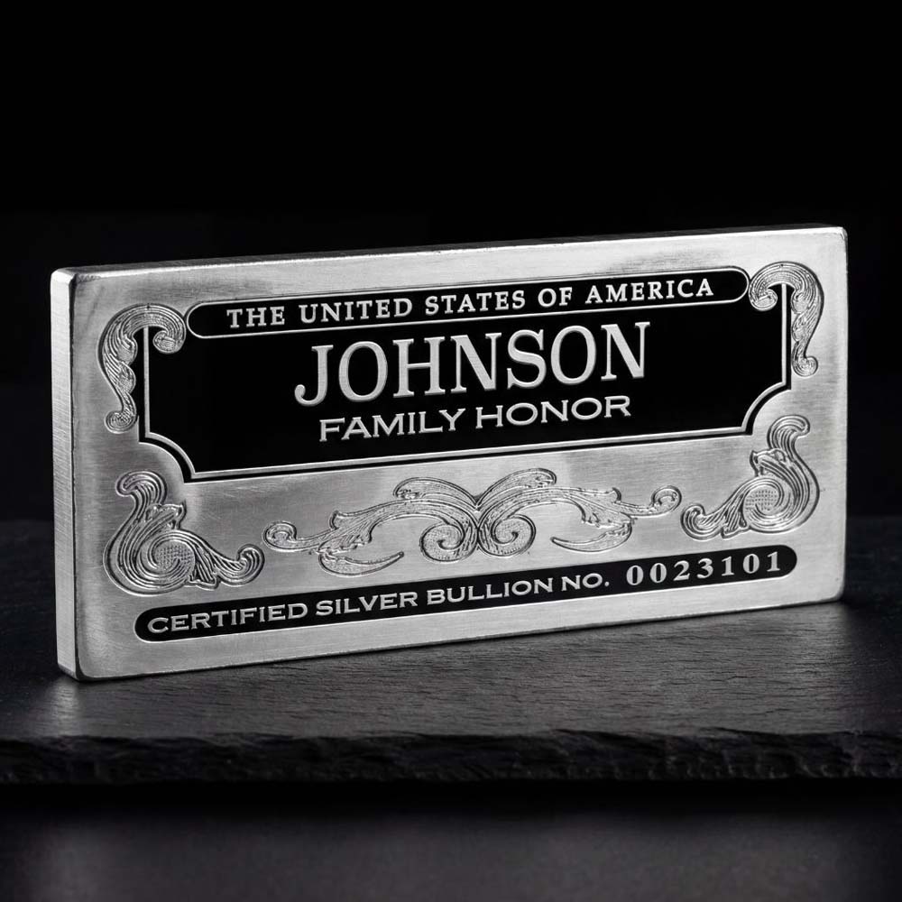 Mega & Jumbo | Personalized Silver Bars