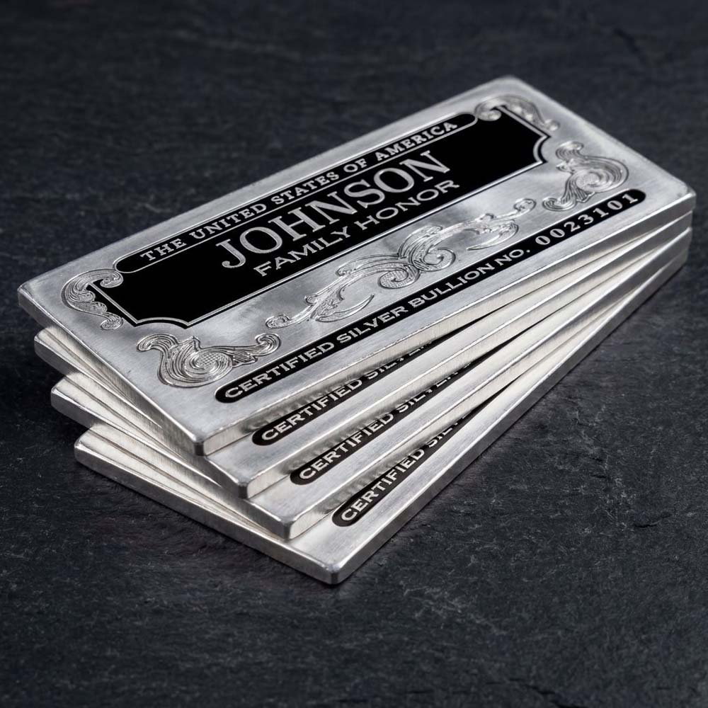 Mega & Jumbo | Personalized Silver Bars
