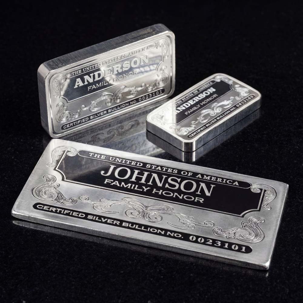 Mega & Jumbo | Personalized Silver Bars