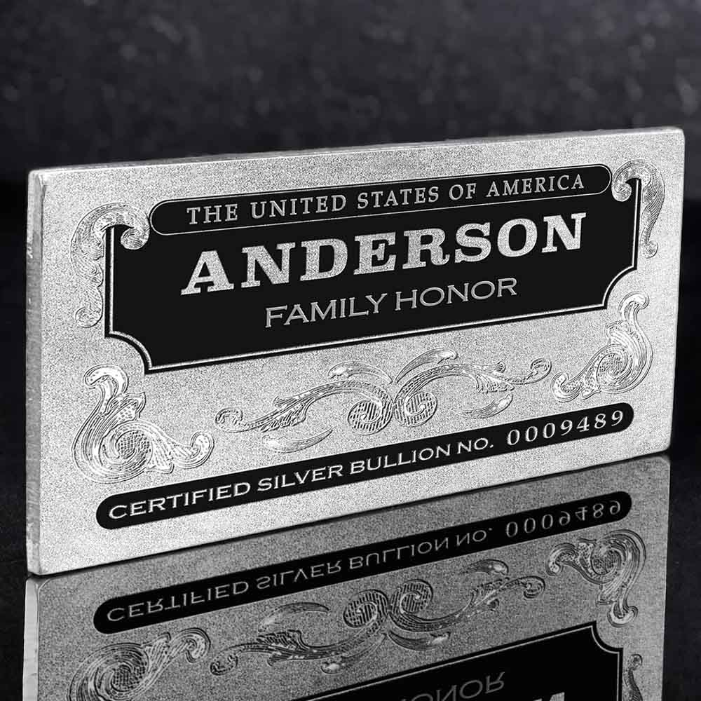 Mega & Jumbo | Personalized Silver Bars