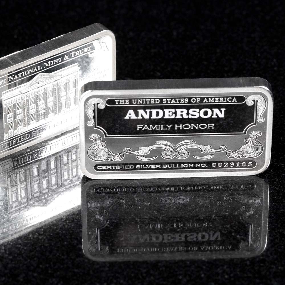 Mega & Jumbo | Personalized Silver Bars