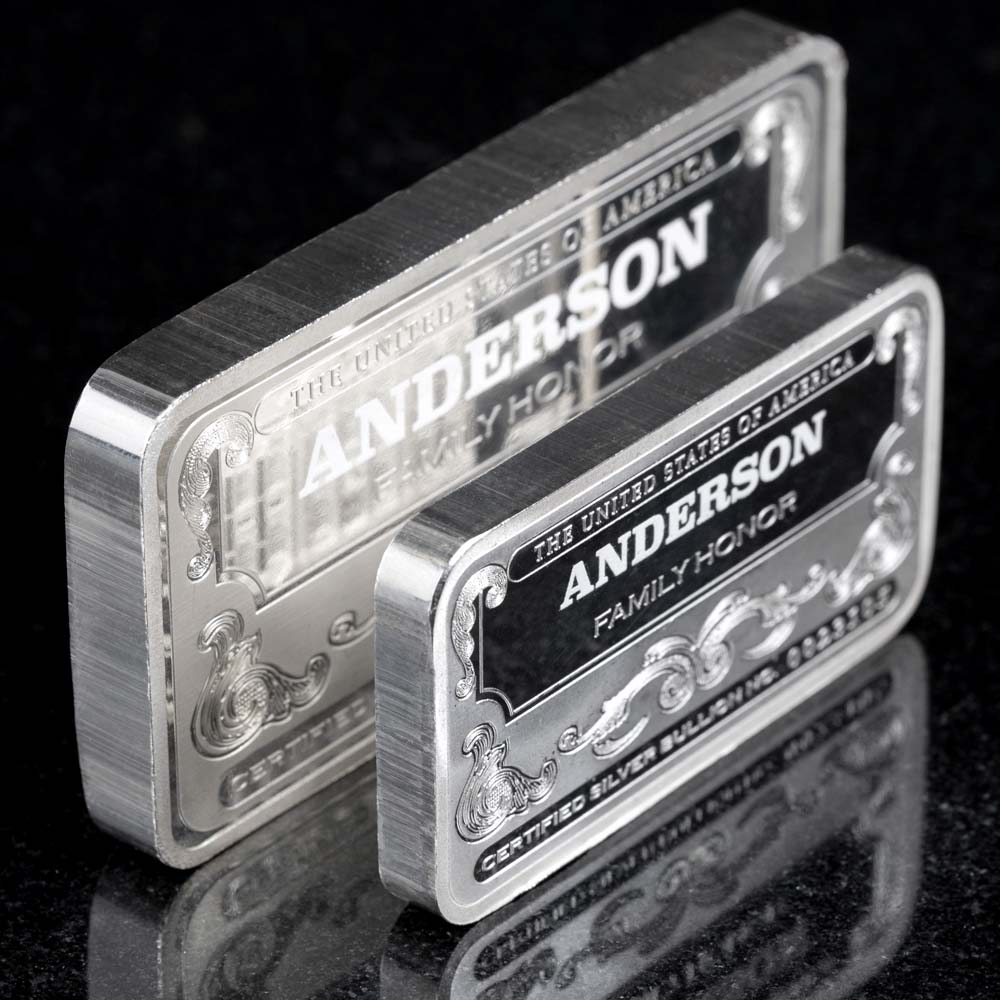 Mega & Jumbo | Personalized Silver Bars