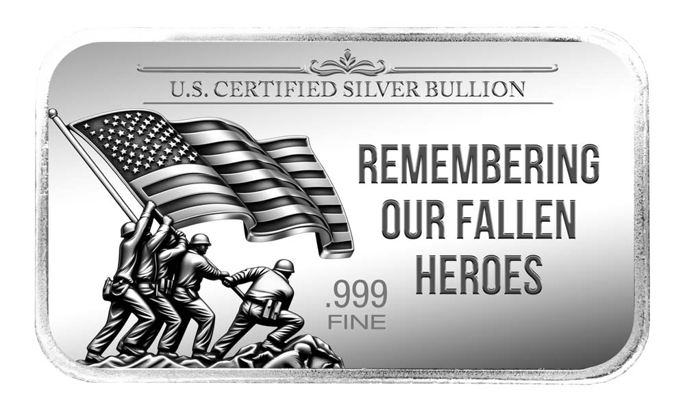 Personalized Memorial Day Silver Bars