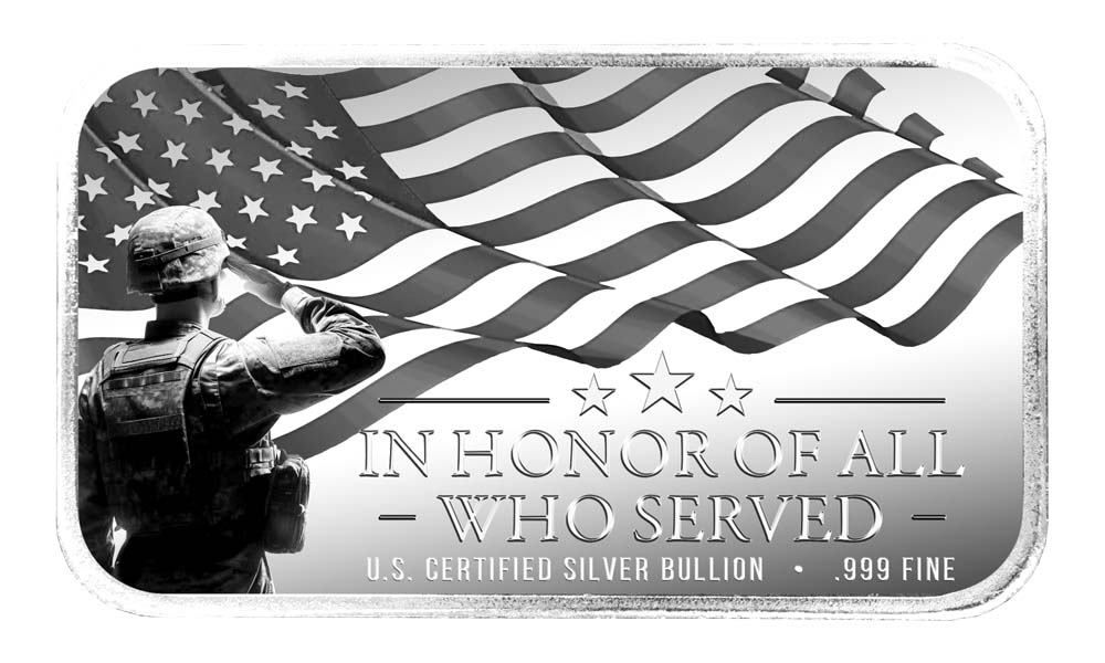 Personalized Memorial Day Silver Bars