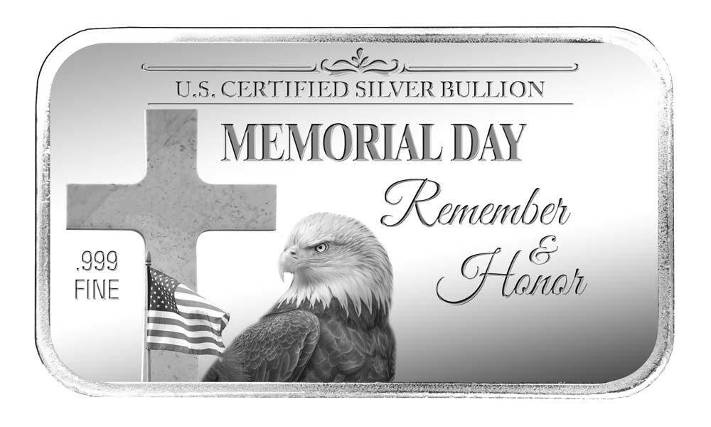 Personalized Memorial Day Silver Bars