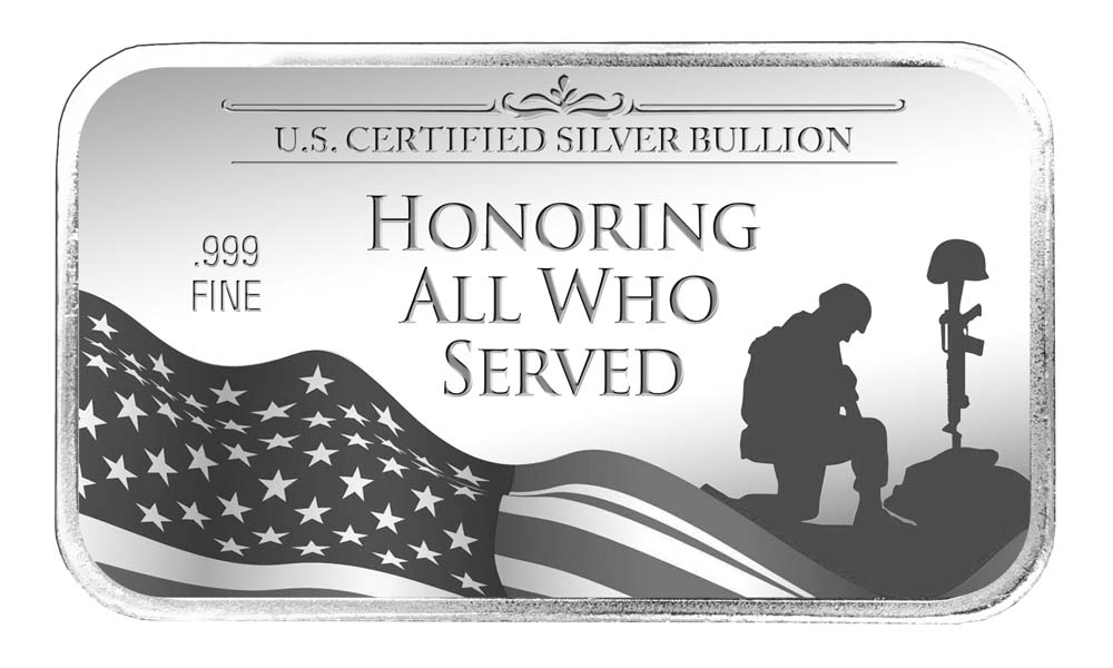 Personalized Memorial Day Silver Bars