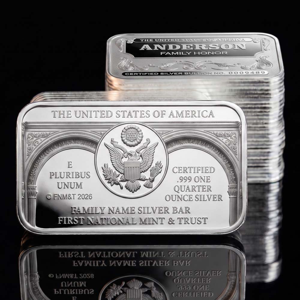 Family Name Silver Bars