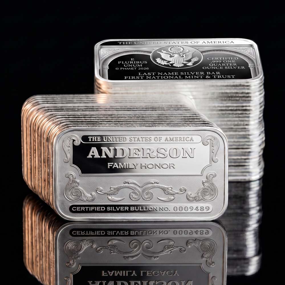 Last Name Silver Bars