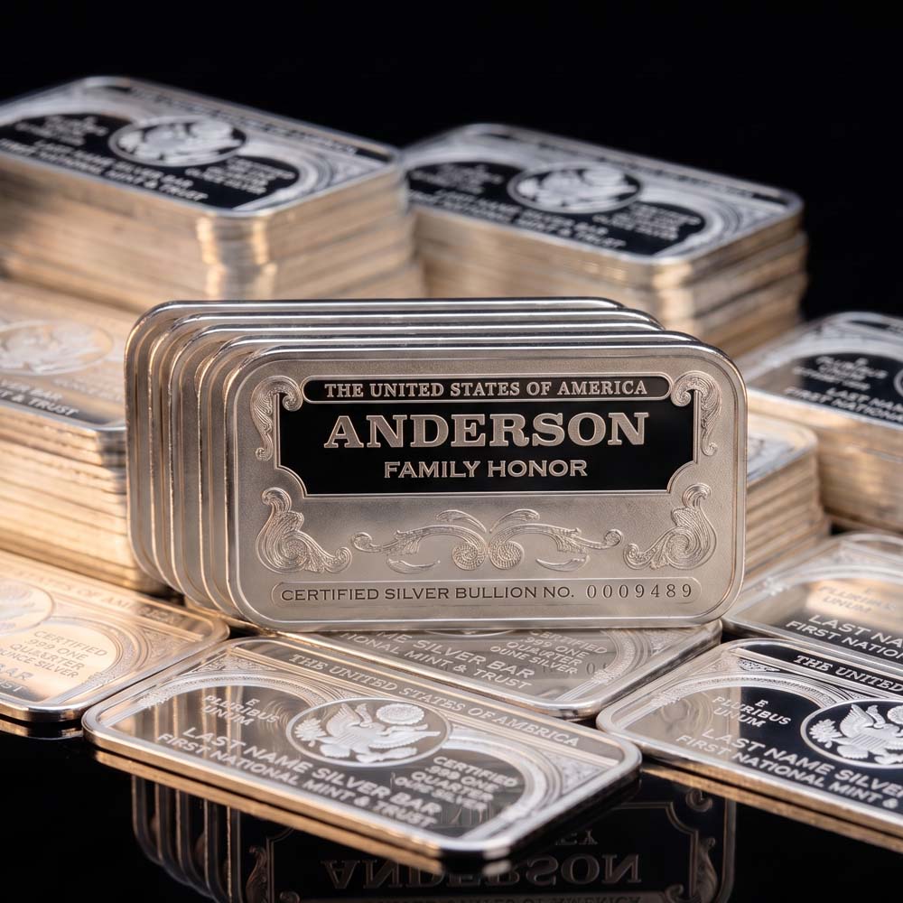 Last Name Silver Bars
