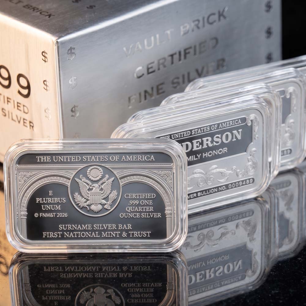 Surname Name Silver Bars