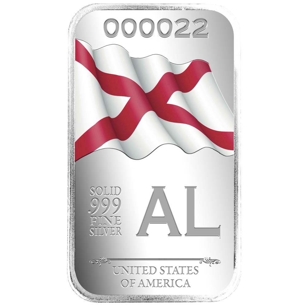 State Flag Silver Bars
