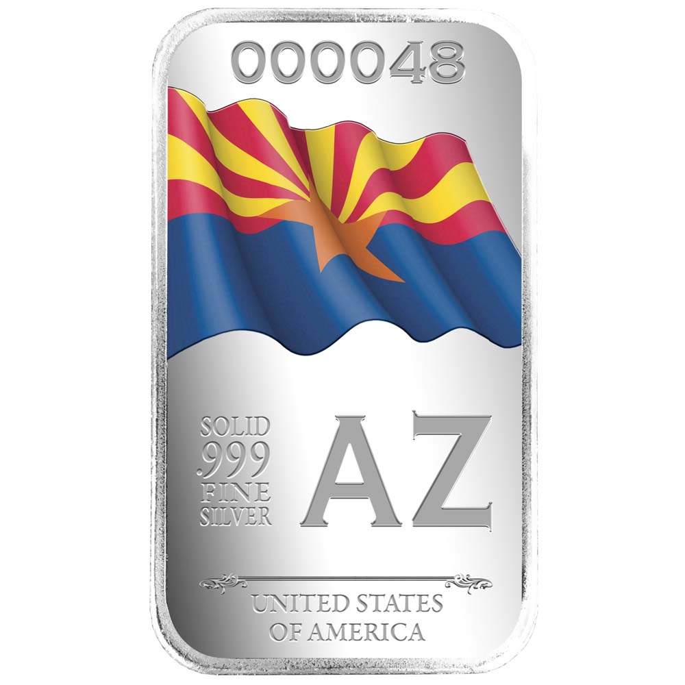State Flag Silver Vault Bags