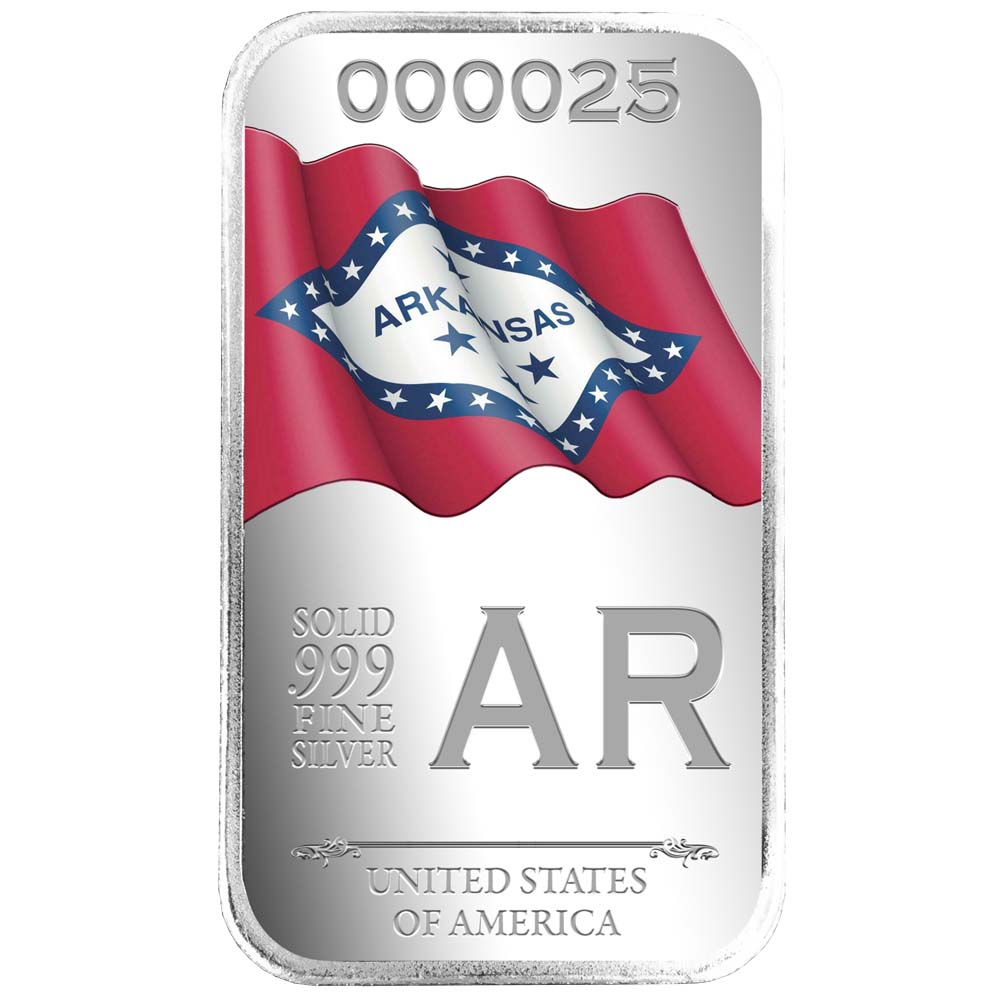 State Flag Silver Vault Bags