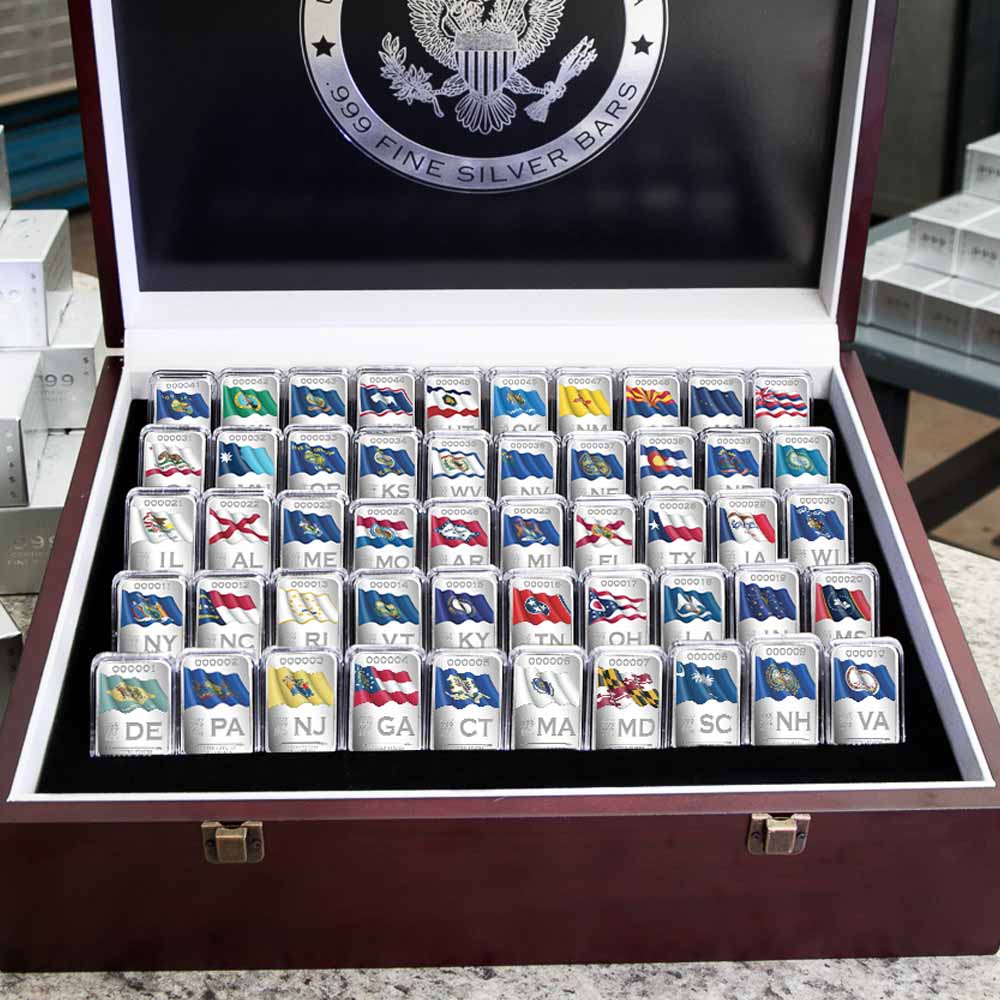 State Flag Silver Bars