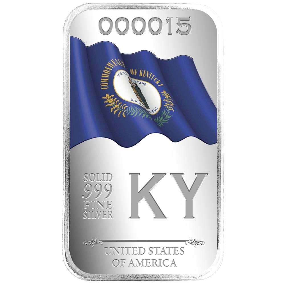 State Flag Silver Bars