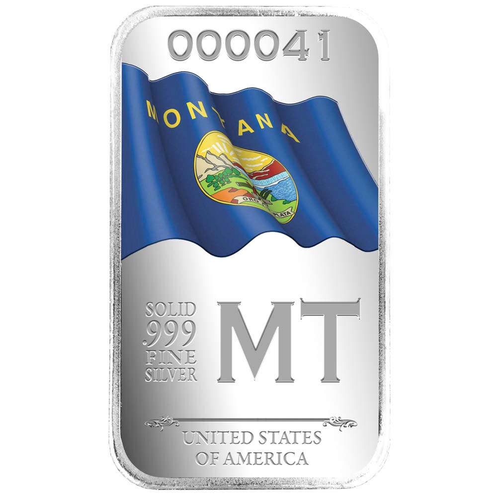 State Flag Silver Bars