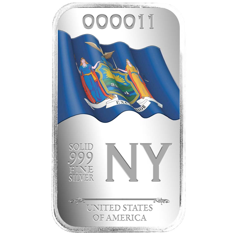 State Flag Silver Bars