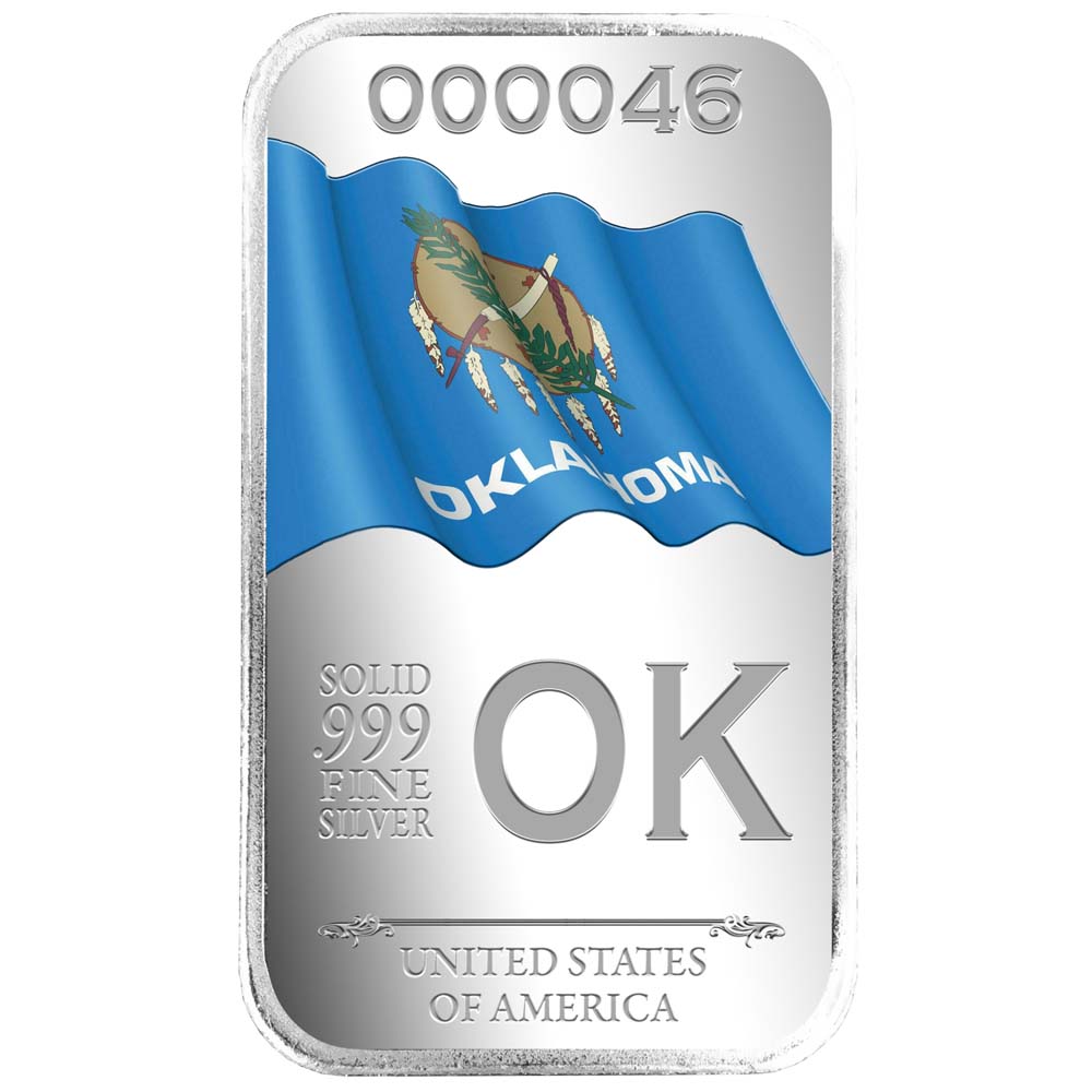 State Flag Silver Vault Bags