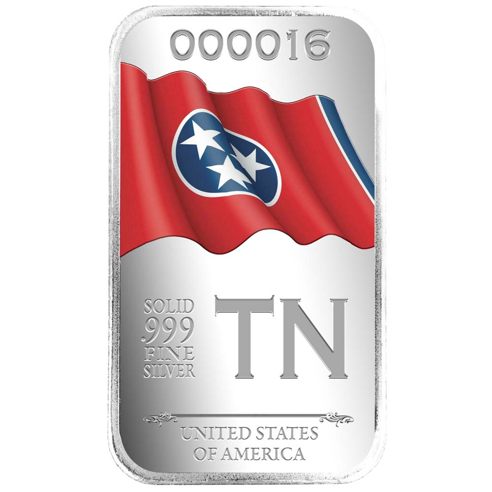 State Flag Silver Bars