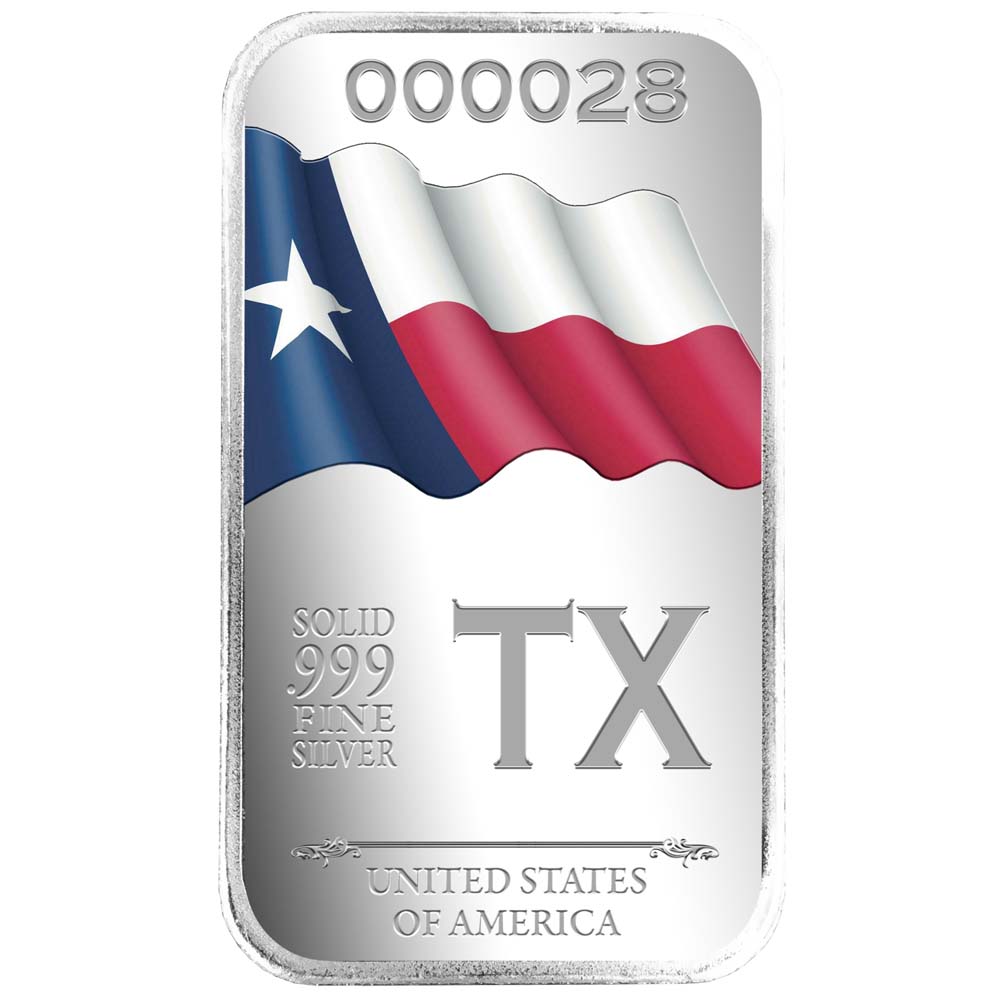 State Flag Silver Vault Bags