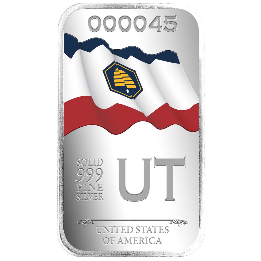 State Flag Silver Vault Bags