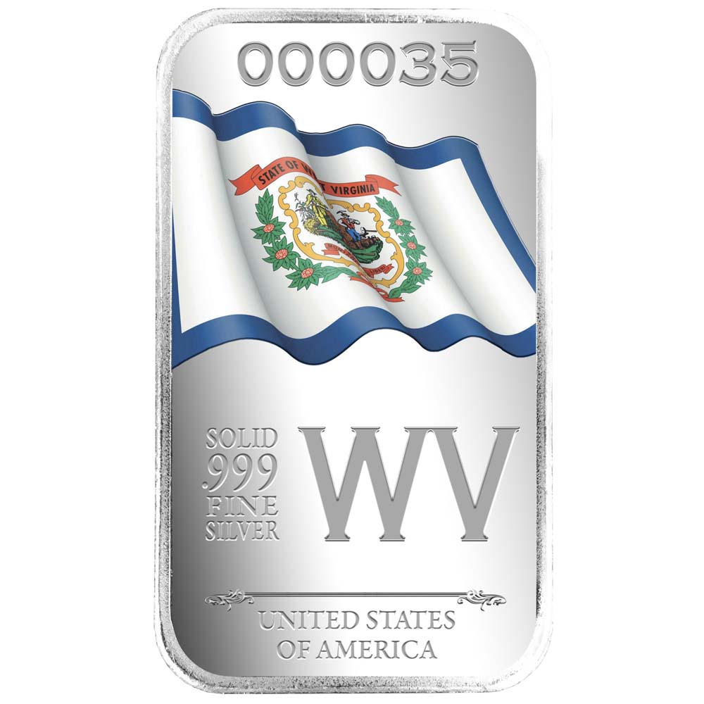 State Flag Silver Bars