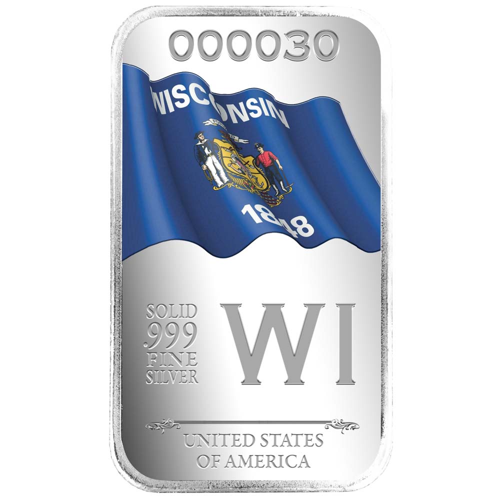 State Flag Silver Bars