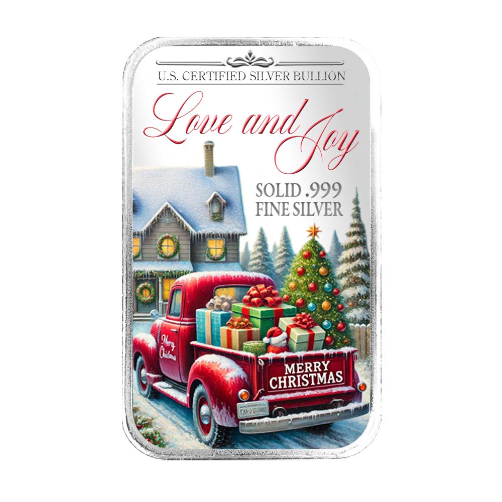 Limited Edition Christmas Silver Bars