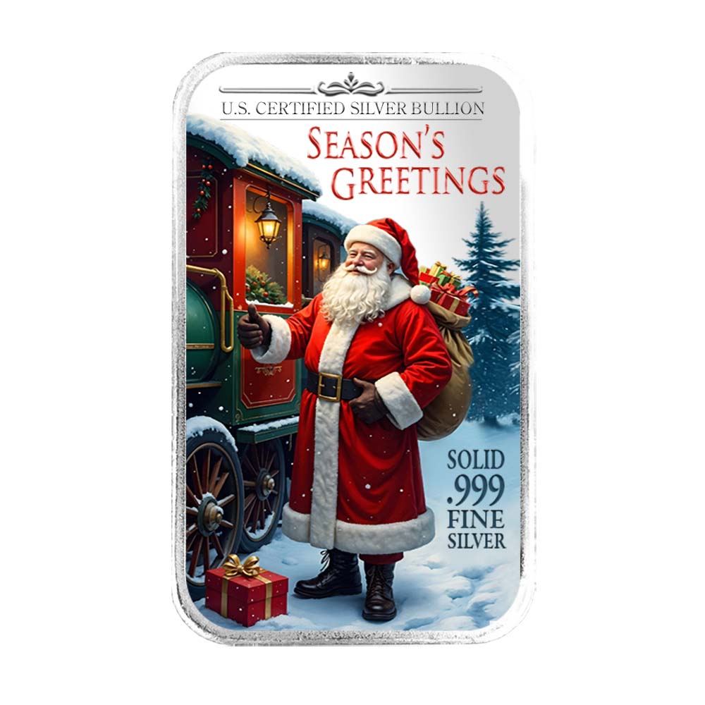Limited Edition Christmas Silver Bars
