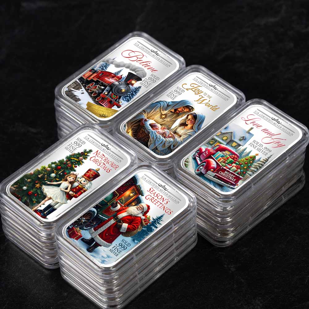 Limited Edition Christmas Silver Bars