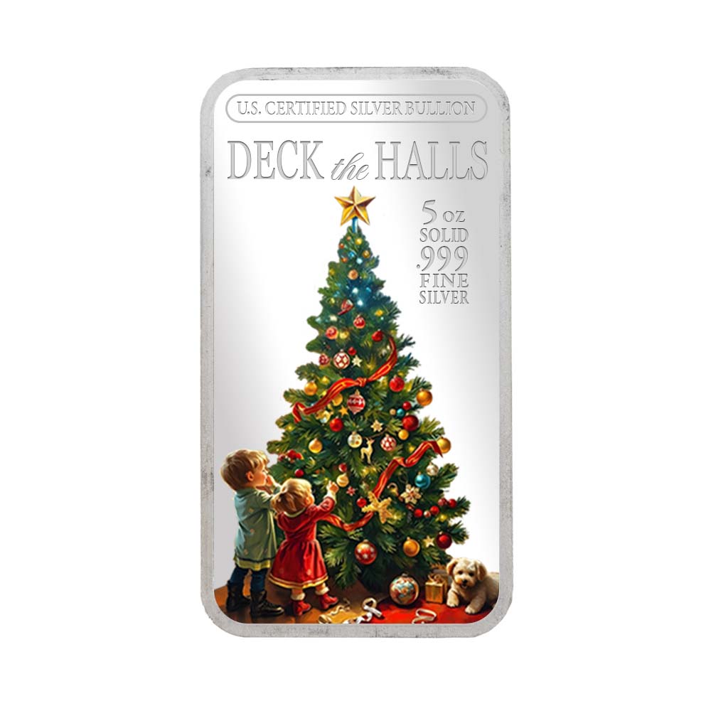 2025 Christmas 5oz Silver Bars