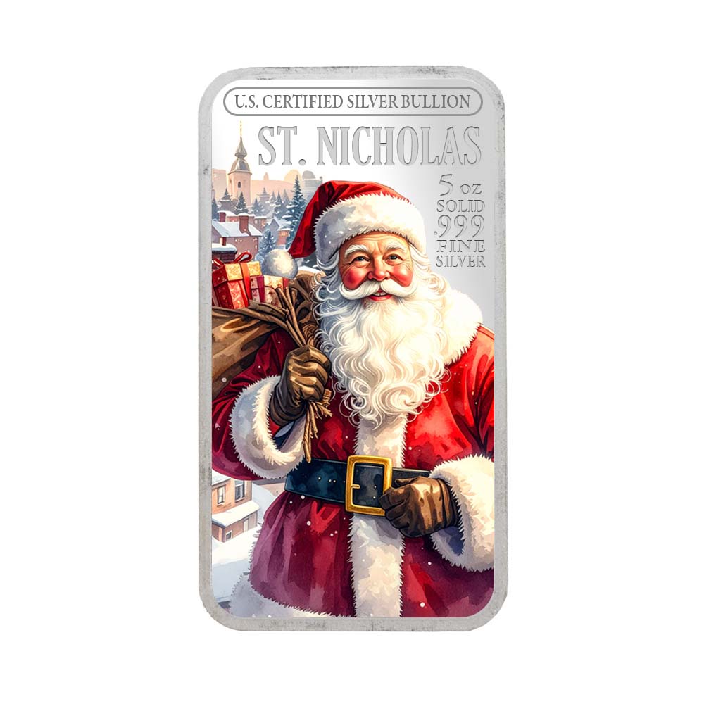 2025 Christmas 5oz Silver Bars