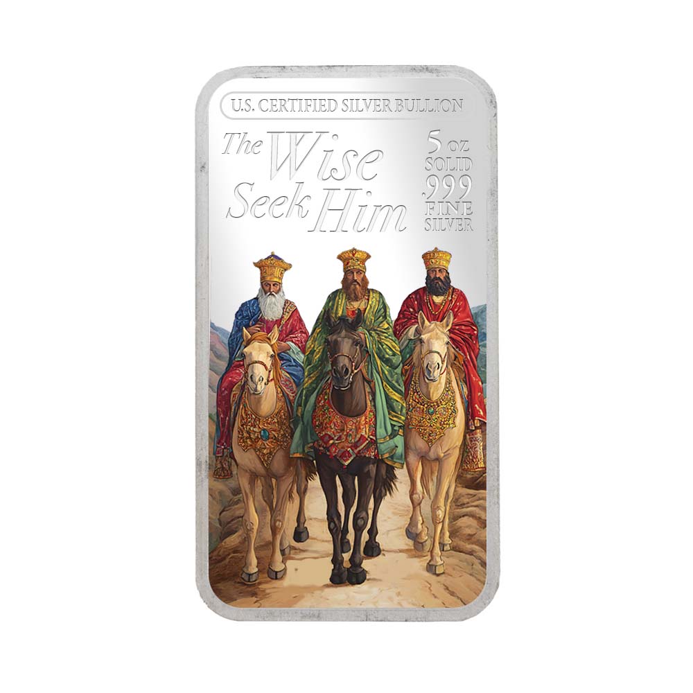 2025 Christmas 5oz Silver Bars