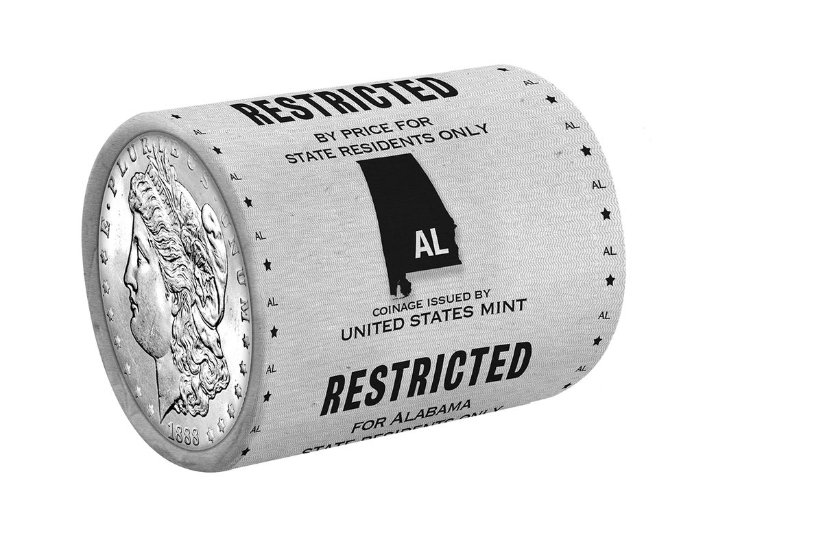 State Morgan Silver Dollars Rolls