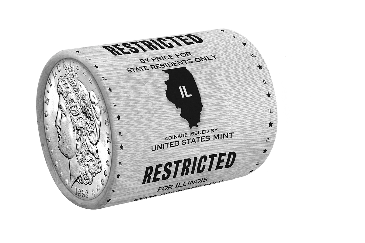 State Morgan Silver Dollars Rolls
